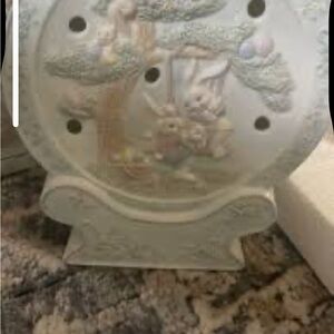 Cracker Barrel Pastel Holiday Decor Plate